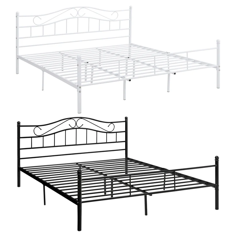 Metallbett Florenz in verschiedenen Farben und Größen [en.casa]