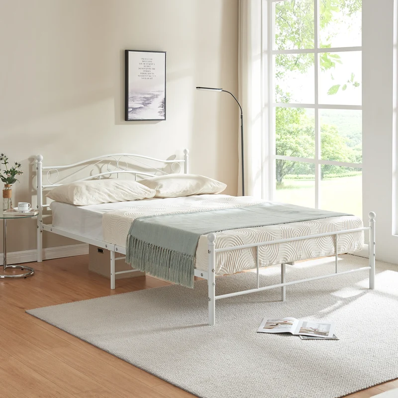 Metallbett Florenz in verschiedenen Farben und Größen [en.casa]