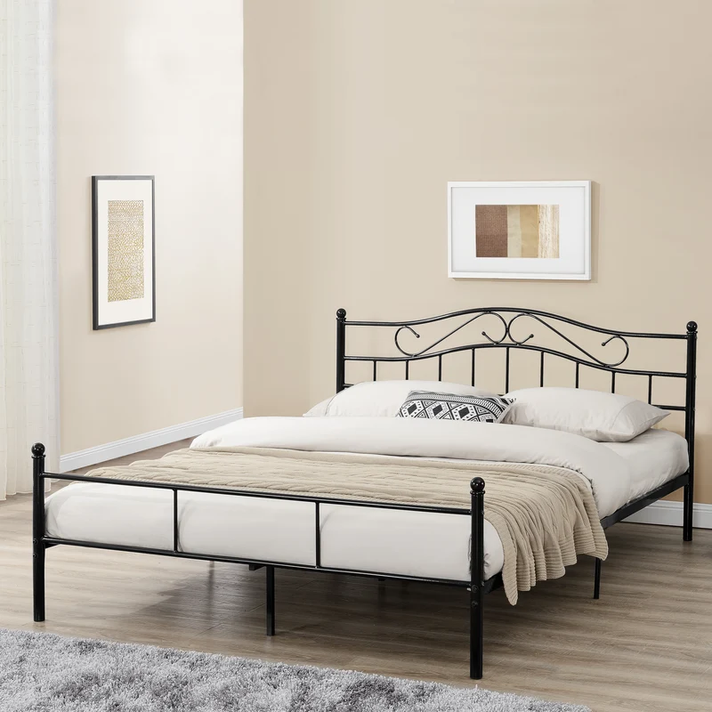 Metallbett Florenz in verschiedenen Farben und Größen [en.casa]