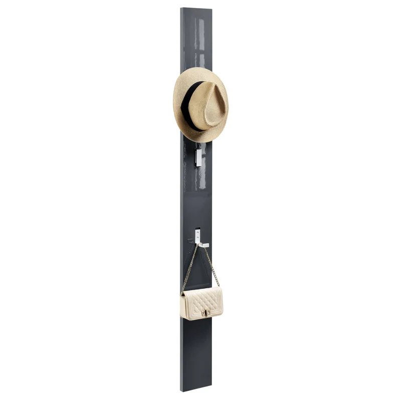 Wandgarderobe Hansnes mit 3 Klapphaken 165 cm versch. Farben [en.casa]