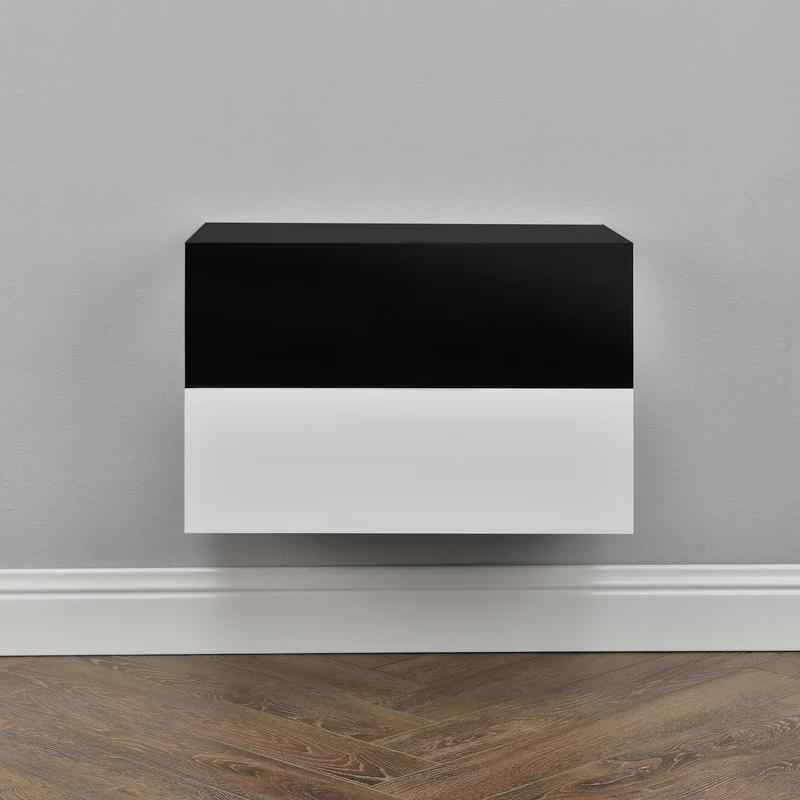 Wandregal Oslo mit Schublade 46x30x15cm versch. Farben [en.casa]