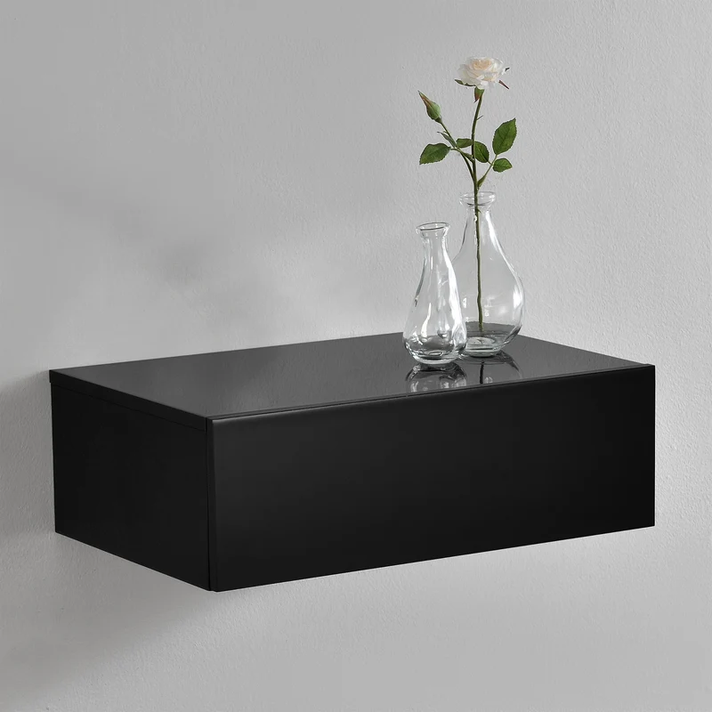 Wandregal Oslo mit Schublade 46x30x15cm versch. Farben [en.casa]