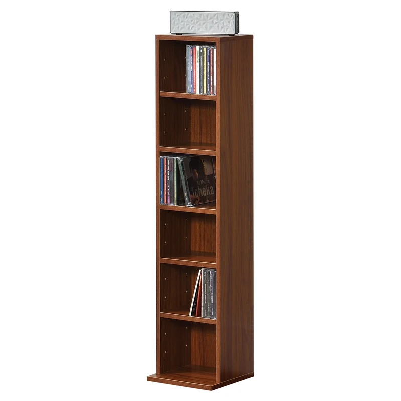 CD Regal Tynset 90x20x20 cm mit 6 Fächern [en.casa]