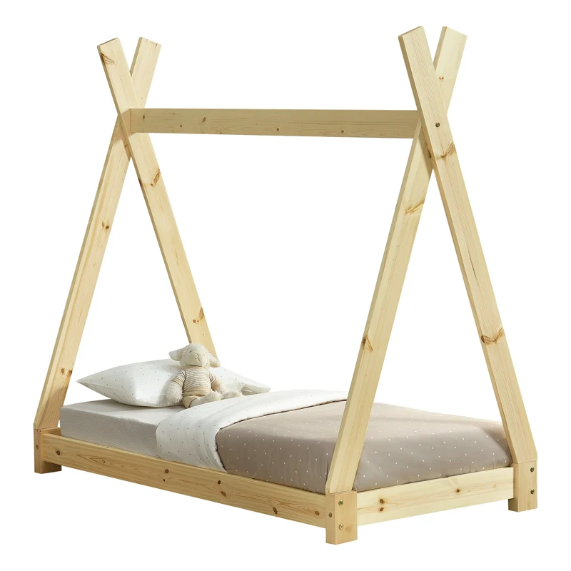 Kinderbett Onejda in Tipi-Design in versch. Größen und Farben [en.casa]