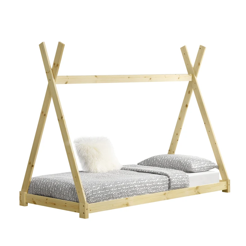 Kinderbett Onejda in Tipi-Design in versch. Größen und Farben [en.casa]