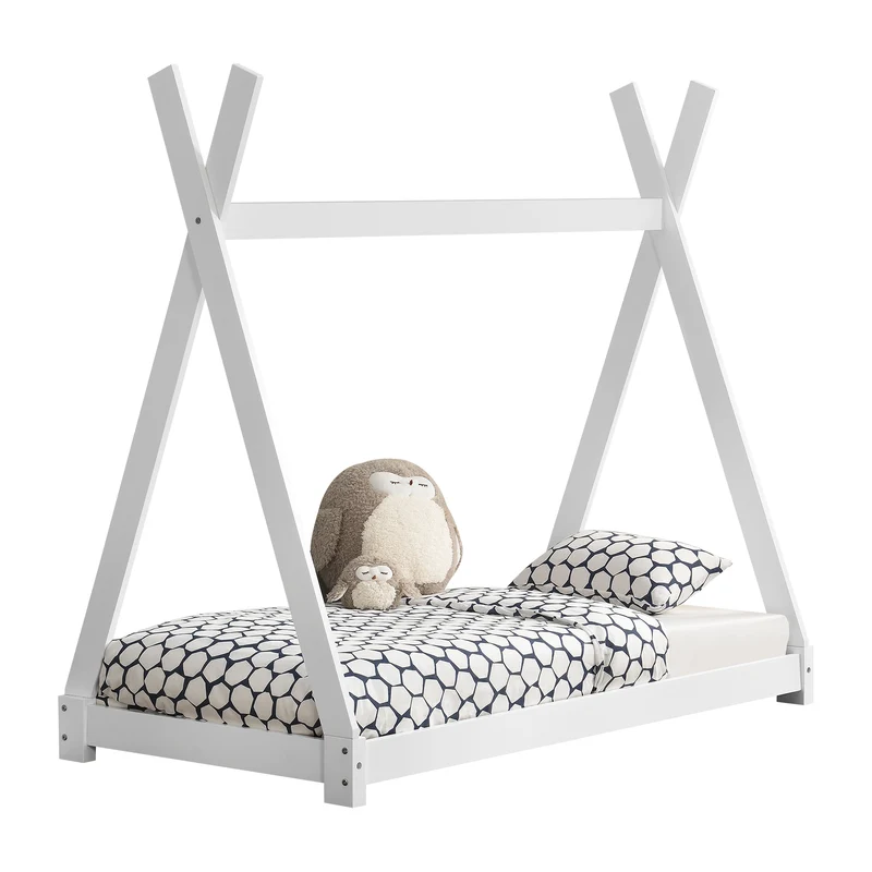 Kinderbett Onejda in Tipi-Design in versch. Größen und Farben [en.casa]