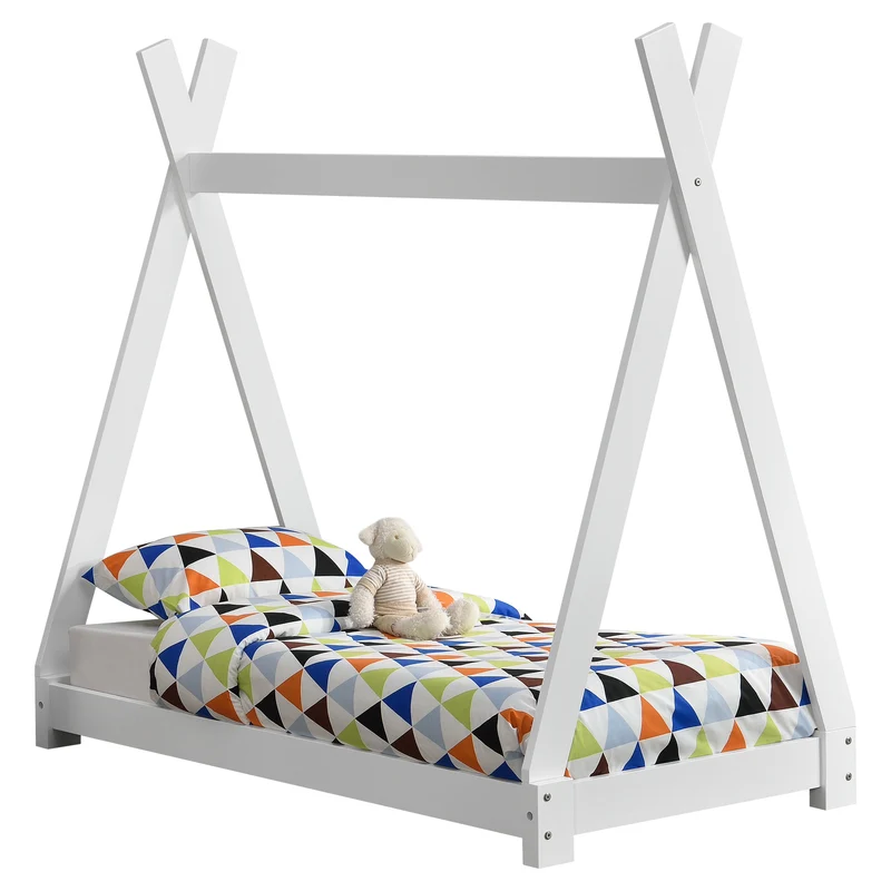 Kinderbett Onejda in Tipi-Design in versch. Größen und Farben [en.casa]
