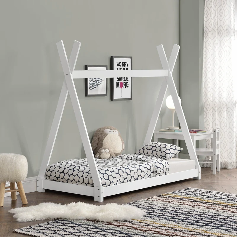 Kinderbett Onejda in Tipi-Design in versch. Größen und Farben [en.casa]