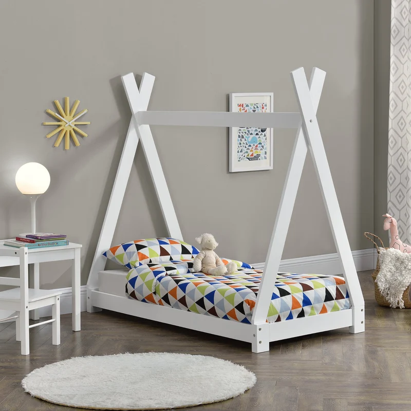 Kinderbett Onejda in Tipi-Design in versch. Größen und Farben [en.casa]