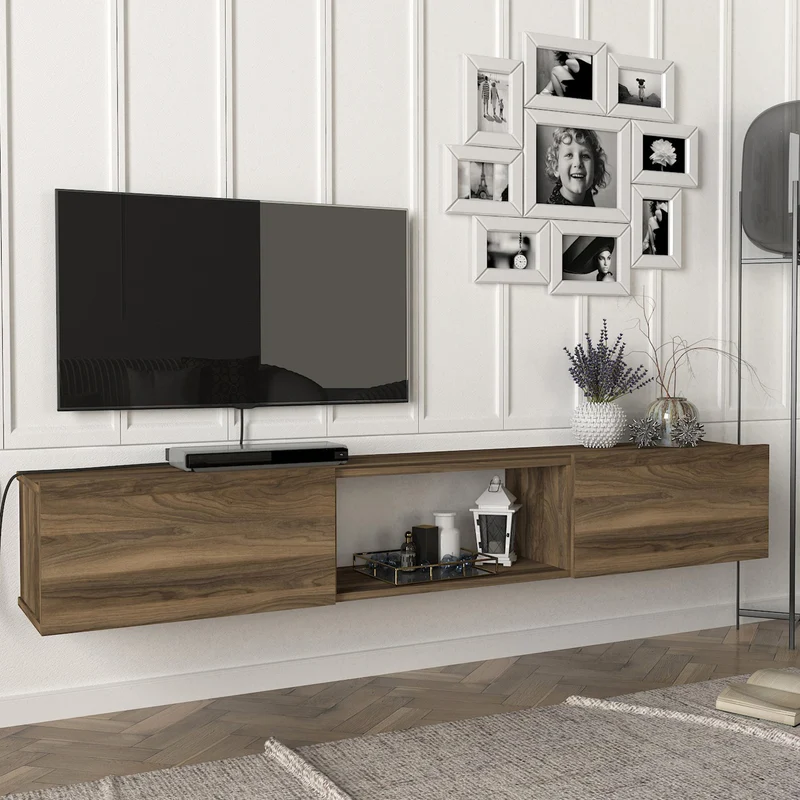 Fernsehschrank Paltamo 180x31x29,5cm in verschiedenen Farben [en.casa]