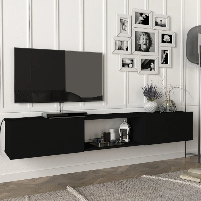 Fernsehschrank Paltamo 180x31x29,5cm in verschiedenen Farben [en.casa]