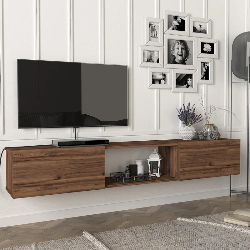 Fernsehschrank Paltamo 180x31x29,5cm in verschiedenen Farben [en.casa]