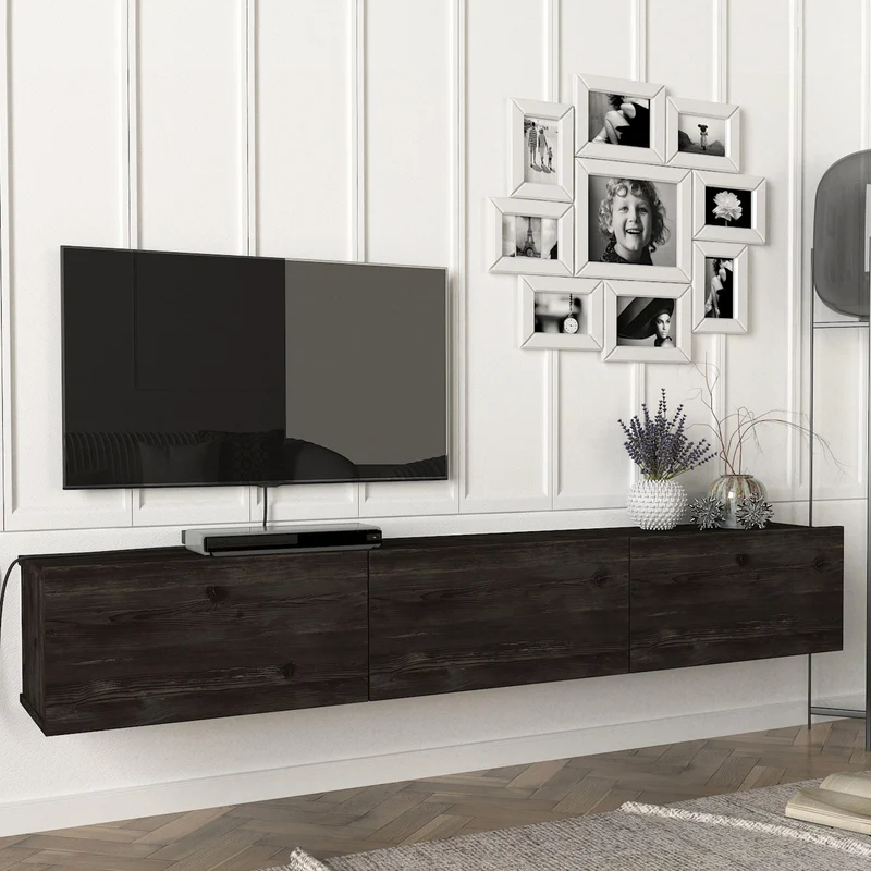 Fernsehschrank Vihti 180x31x29,5cm in versch. Farben [en.casa]