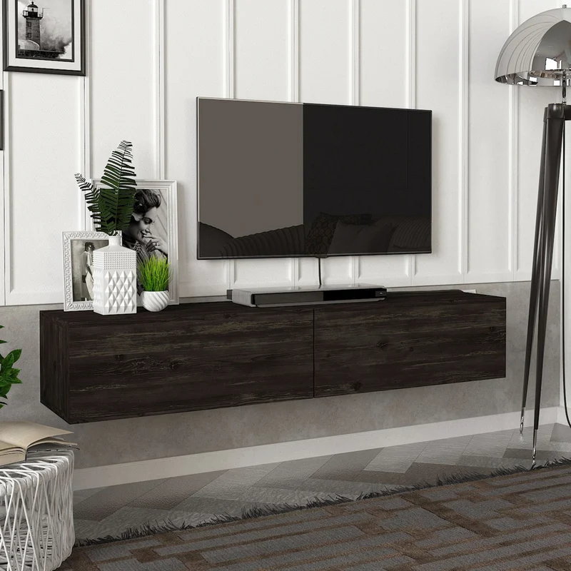 Fernsehschrank Toivakka 135x31x25cm in versch. Farben [en.casa]