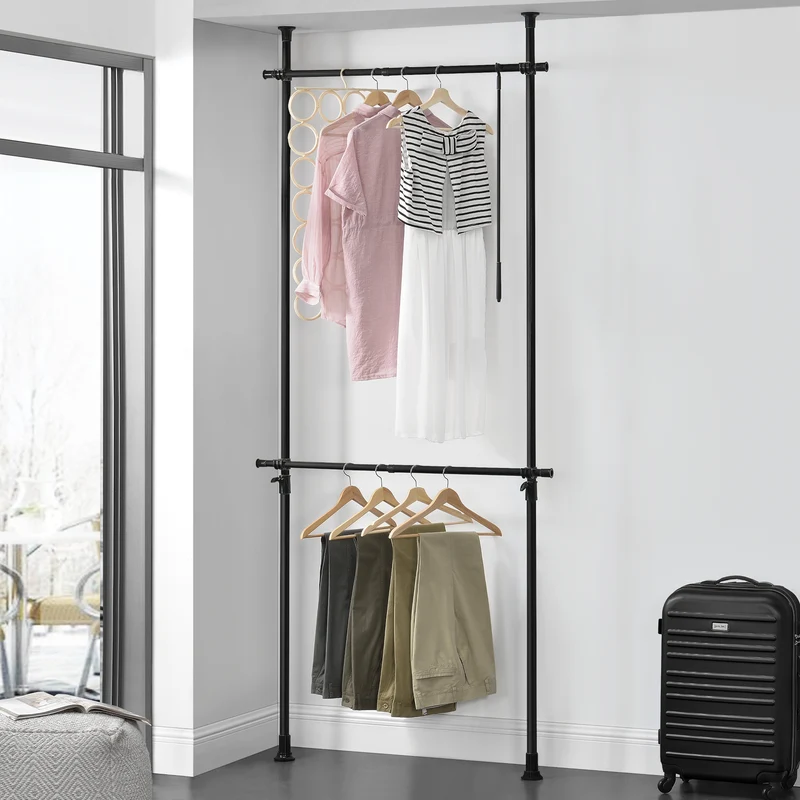 Teleskopgarderobe Kemi [en.casa]