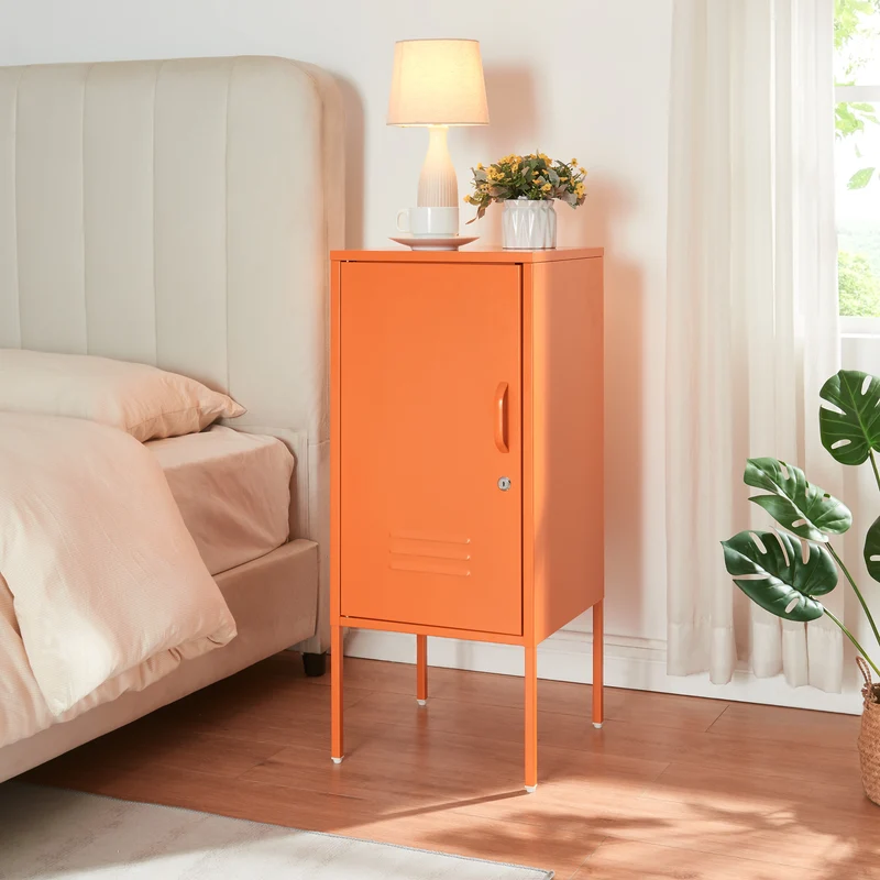 Nachtschrank Hausjärvi 82x35x35 cm Stahl [en.casa]