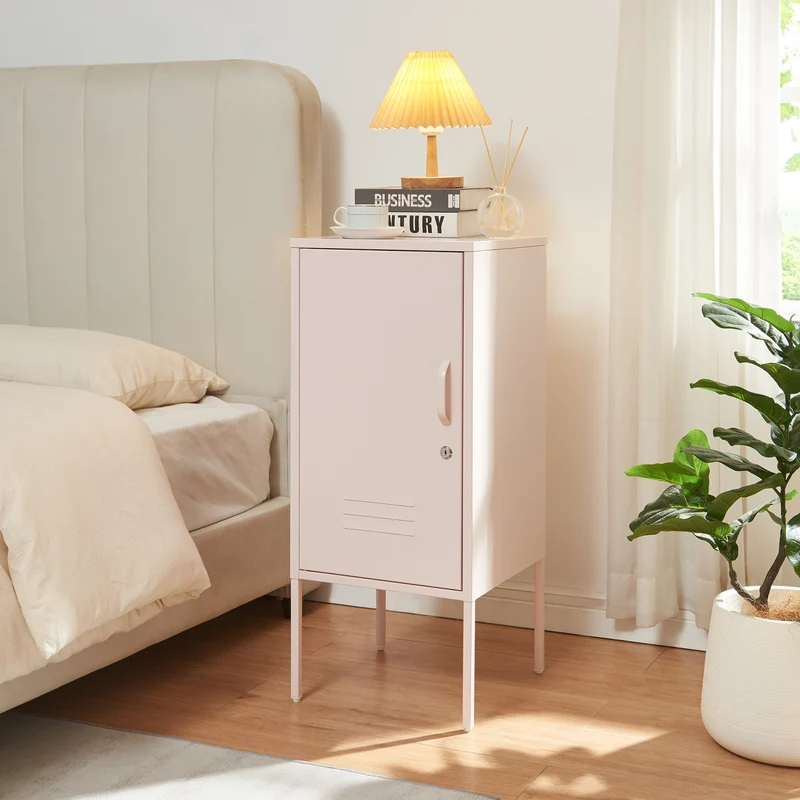Nachtschrank Hausjärvi 82x35x35 cm Stahl [en.casa]