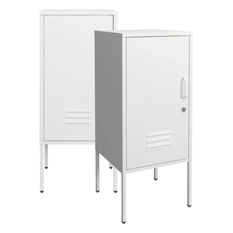 Nachtschrank Hausjärvi 82x35x35 cm Stahl [en.casa]