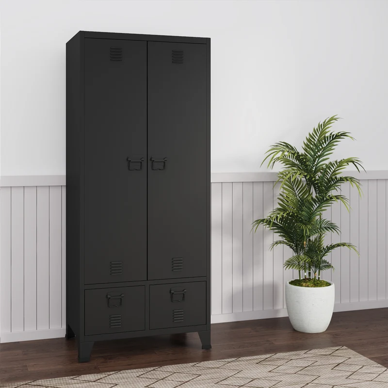 Kleiderschrank Hankasalmi 180x90x40 cm in versch. Farben [en.casa]