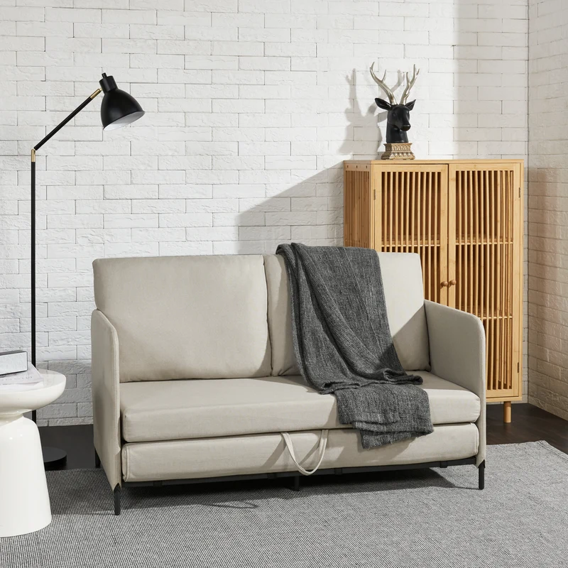 Schlafsofa Soini mit Liegefunktion in versch. Farben [en.casa]