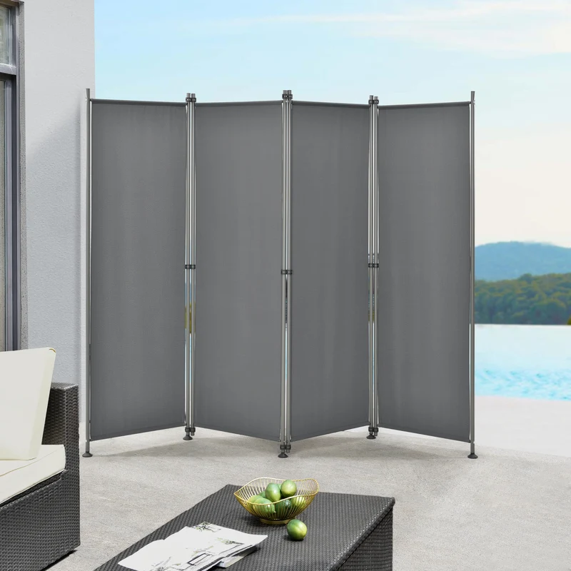 Trennwand Modica Outdoor 170x215 cm vierteilig in versch. Farben pro.tec