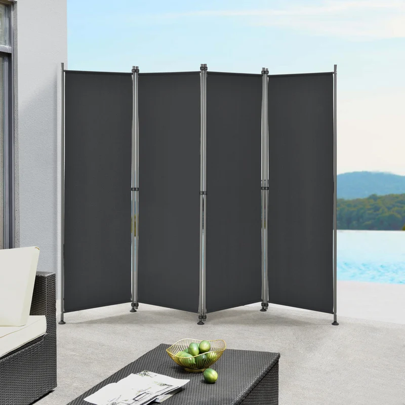 Trennwand Modica Outdoor 170x215 cm vierteilig in versch. Farben pro.tec