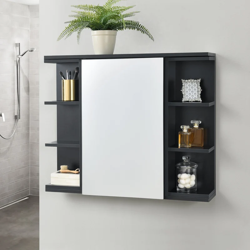 Badezimmerschrank Harstad 64x80x20 cm versch Farben en.casa