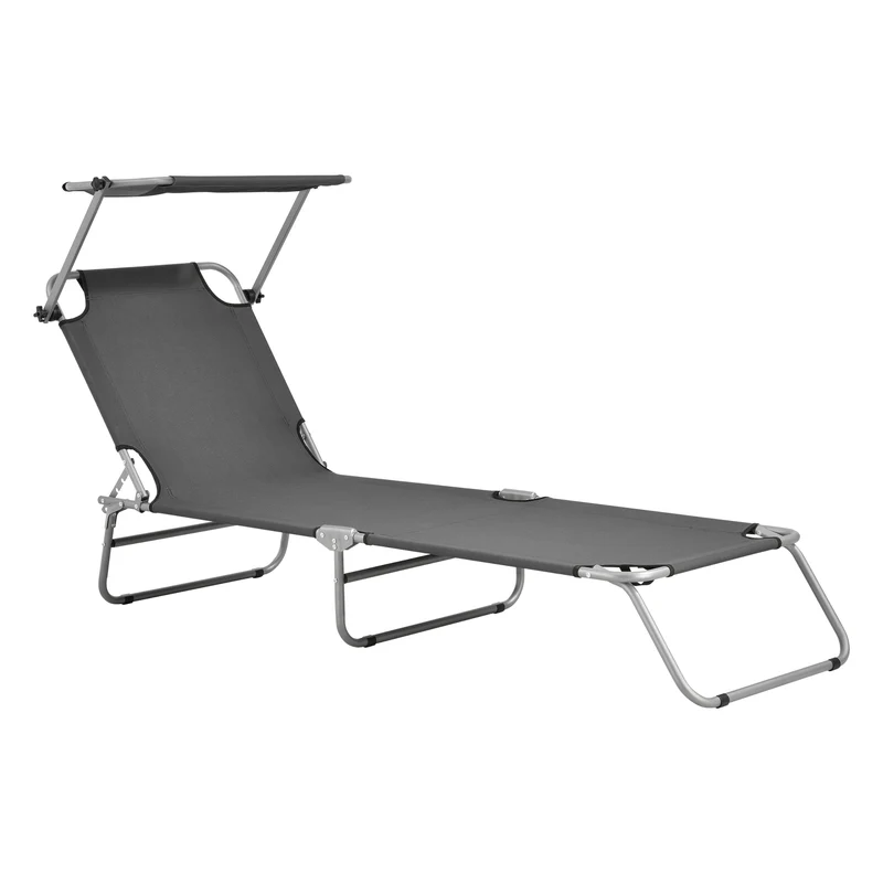 Sonnenliege Argozelo 186x55x24 cm [casa.pro]
