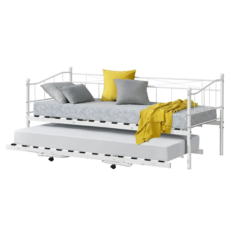 Metallbett Skutskär 90x200cm en.casa