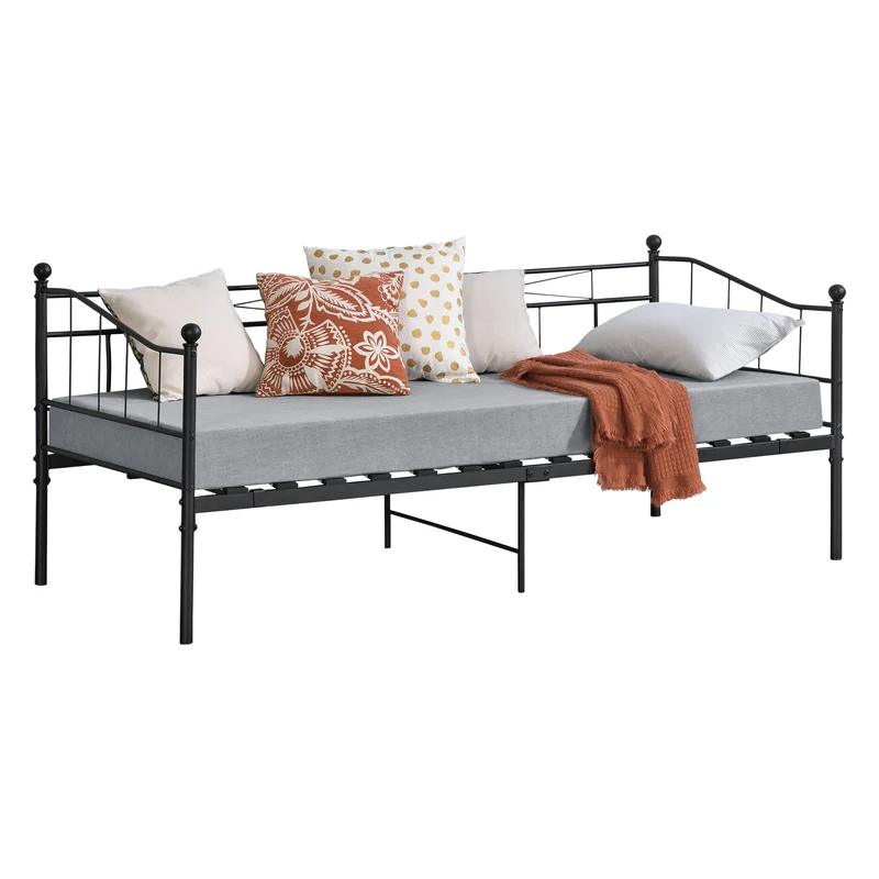 Metallbett Arjeplog 90x200 cm bis 150 kg versch. Farben en.casa