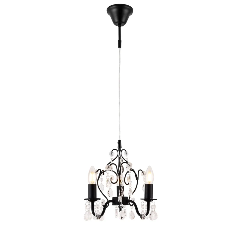 Kronleuchter Luzern 140 cm dreiflammig E14 in versch. Farben Metall Kunststoff lux.pro