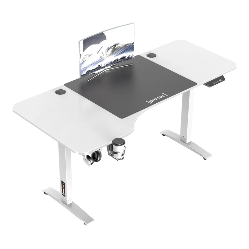Höhenverstellbarer Tisch Oxnard elektrisch 160x75cm in versch. Farben [pro.tec]
