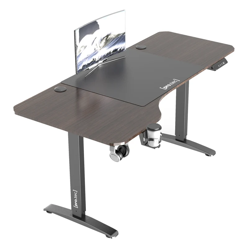 Höhenverstellbarer Tisch Oxnard elektrisch 160x75cm in versch. Farben [pro.tec]