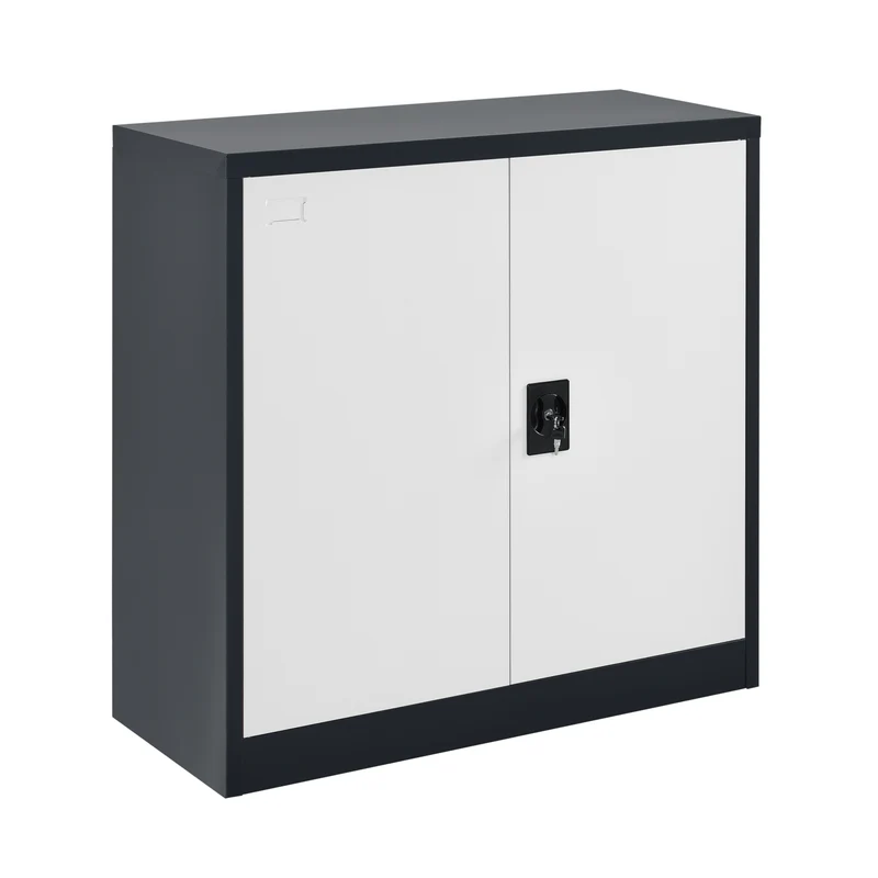 Aktenschrank Molise 90x40x90cm Stahl in versch. Farben [en.casa]