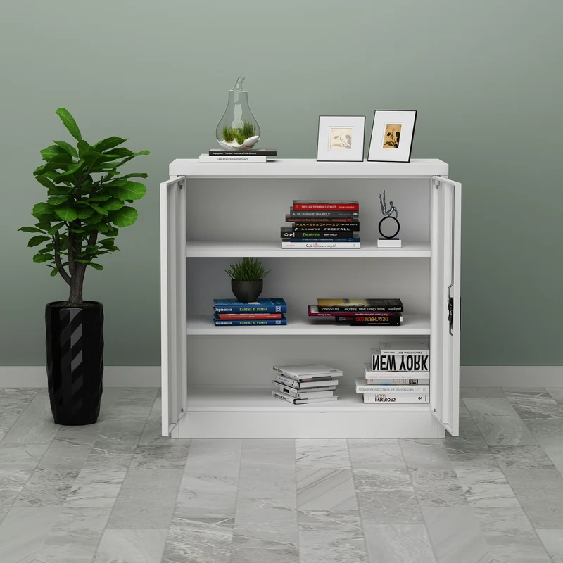 Aktenschrank Molise 90x40x90cm Stahl in versch. Farben [en.casa]