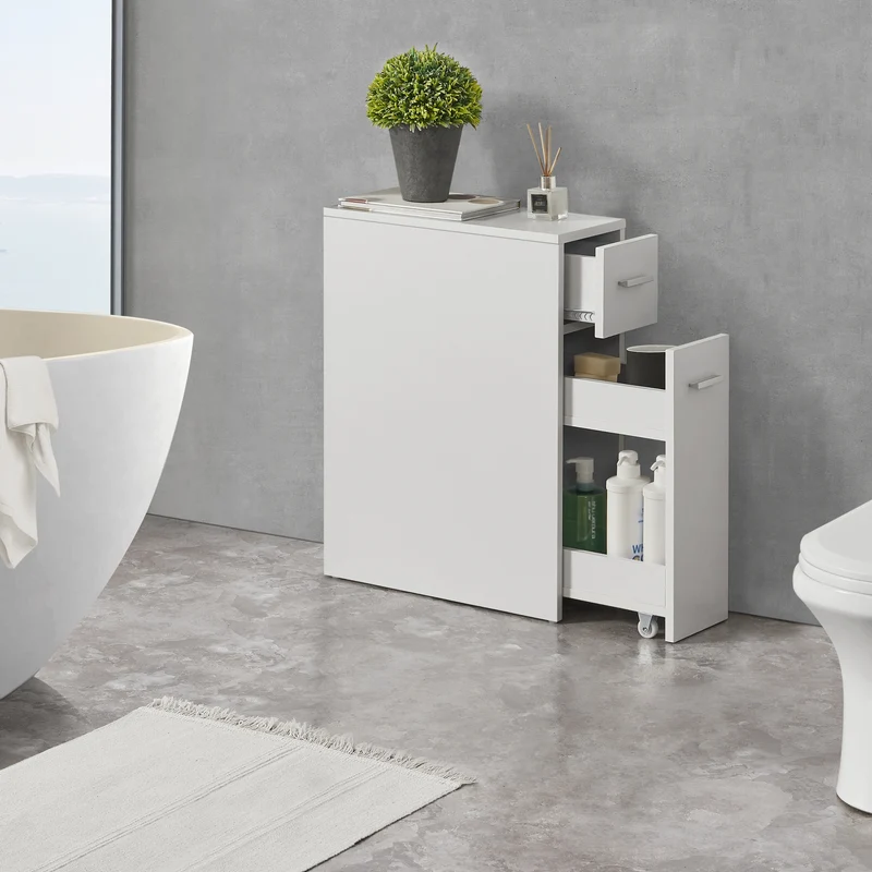Badezimmerschrank Kauhajoki 61x20x45cm in versch. Farben [en.casa]