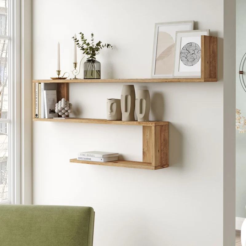 Wandregal Kitee 120 x 14,5 x 71,5 cm in versch. Farben [en.casa]