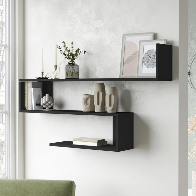 Wandregal Kitee 120 x 14,5 x 71,5 cm in versch. Farben [en.casa]