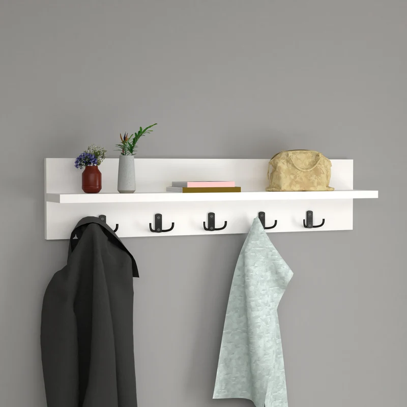 Wandgarderobe Hammarö 80x11x18cm in versch. Farben [en.casa]
