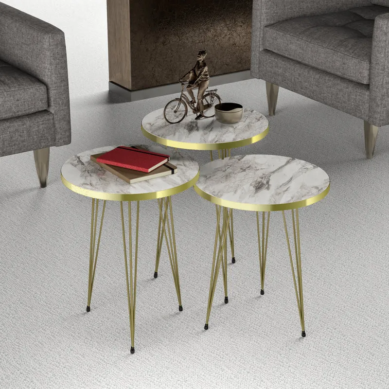 Satztisch Ry 3er Set in versch. Farben [en.casa]