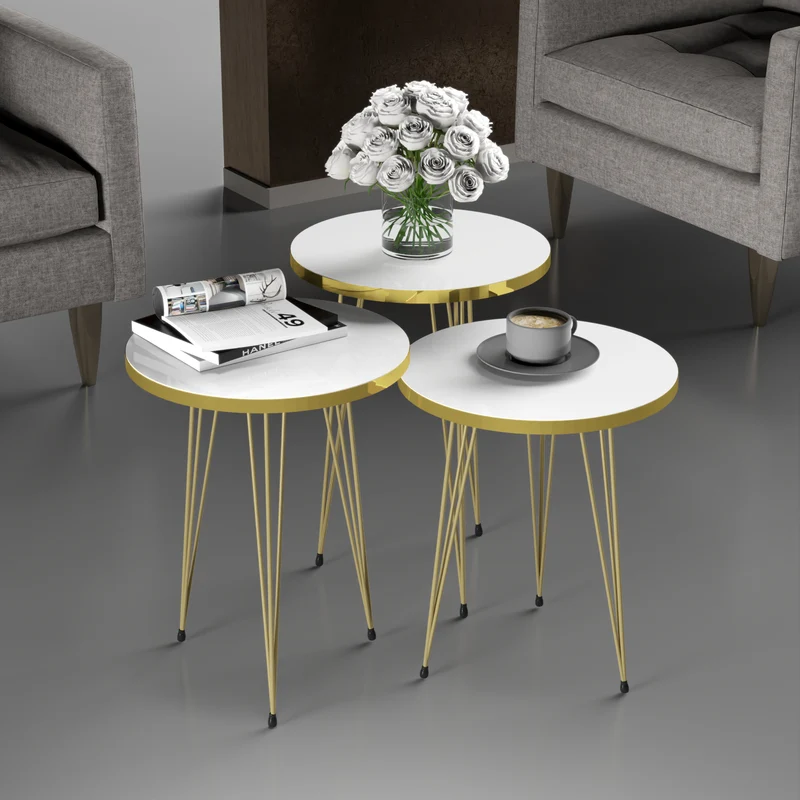 Satztisch Ry 3er Set in versch. Farben [en.casa]