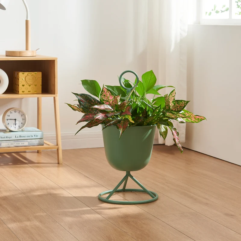 Blumenständer Alphen mit Pflanzentöpfen Metall [en.casa]
