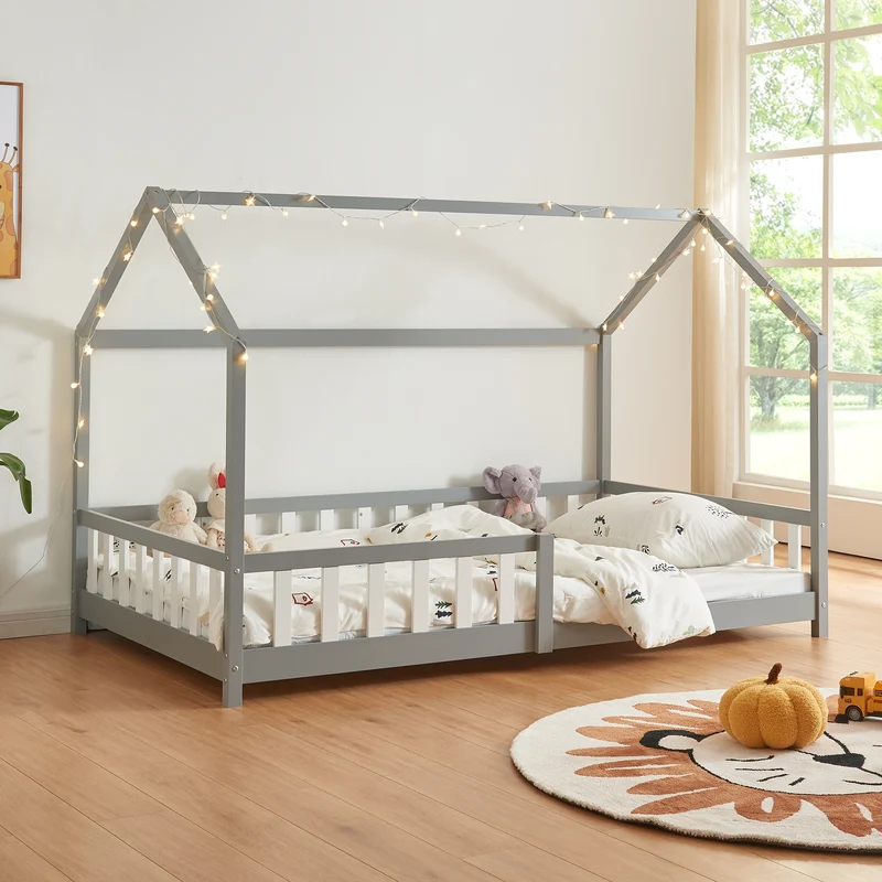Hausbett Hesel mit Rausfallschutz [en.casa]