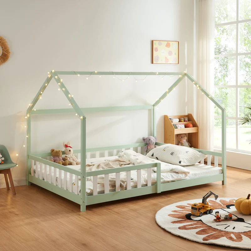 Hausbett Hesel mit Rausfallschutz [en.casa]