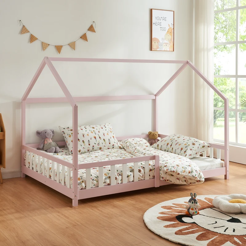 Hausbett Hesel mit Rausfallschutz [en.casa]
