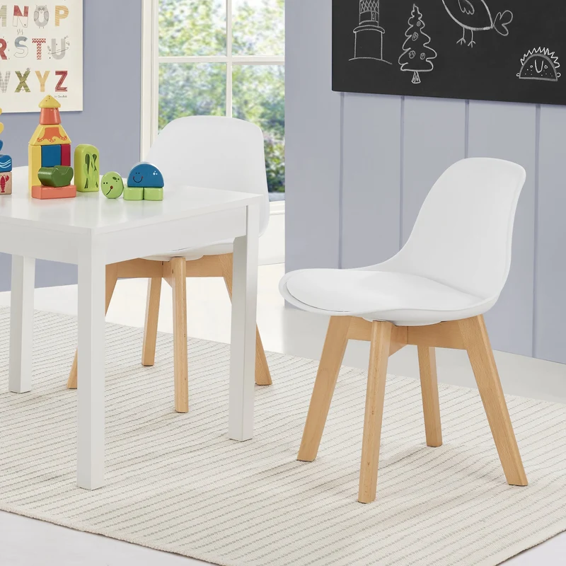 Kinderzimmerstuhl Elvdal 2er Set gepolstert [en.casa]