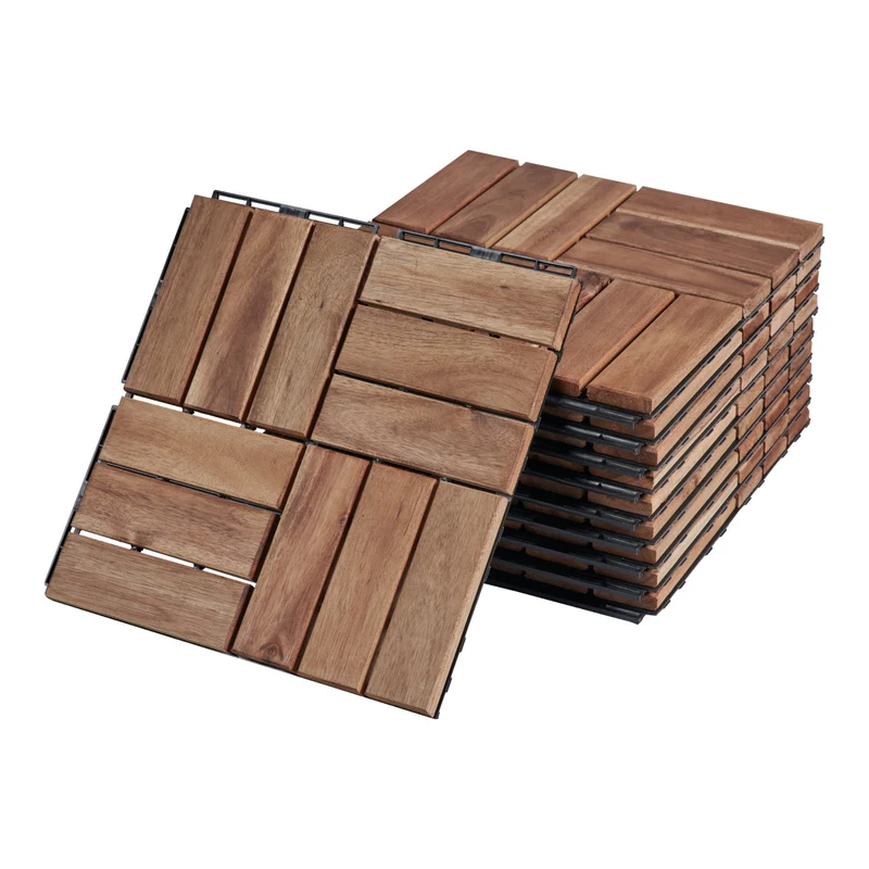 Klickfliesen Alliste 10er Set [casa.pro]