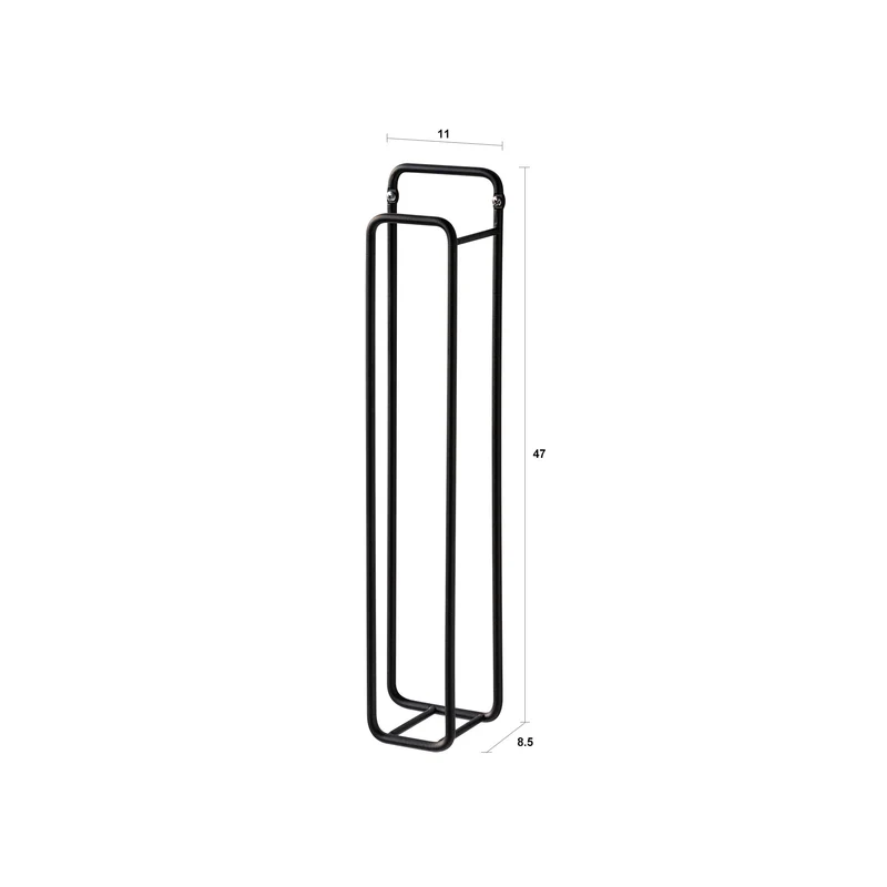 Porta salvietta verticale da parete GUMI | Nero