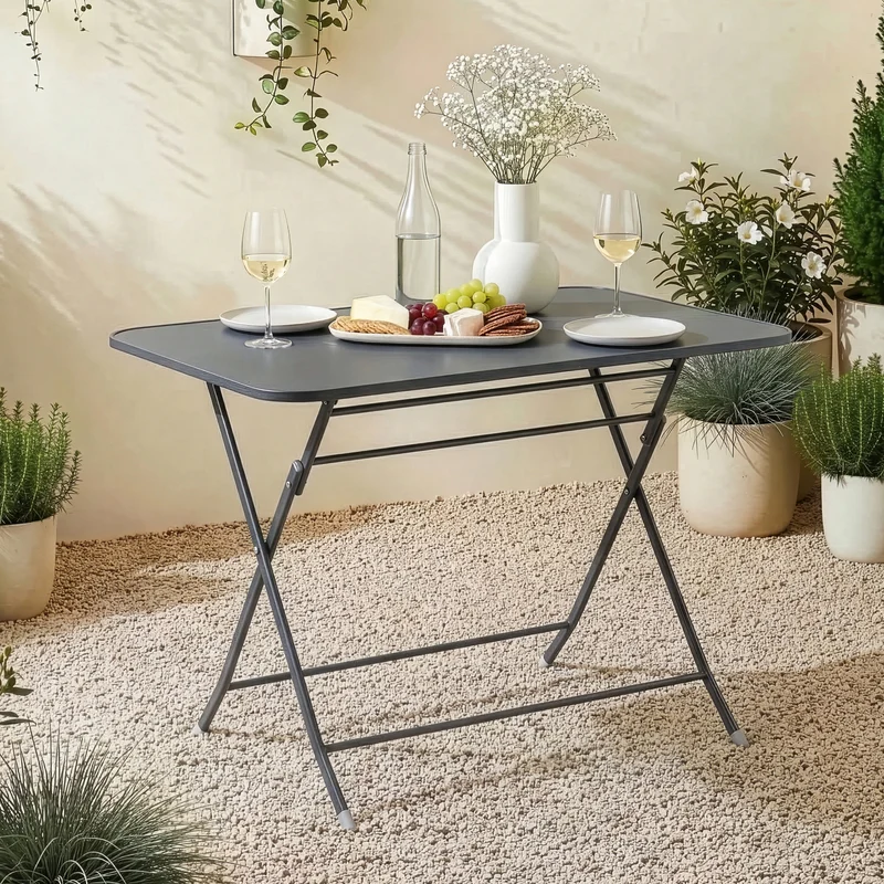 Klapptisch Sande Stahl [en.casa]