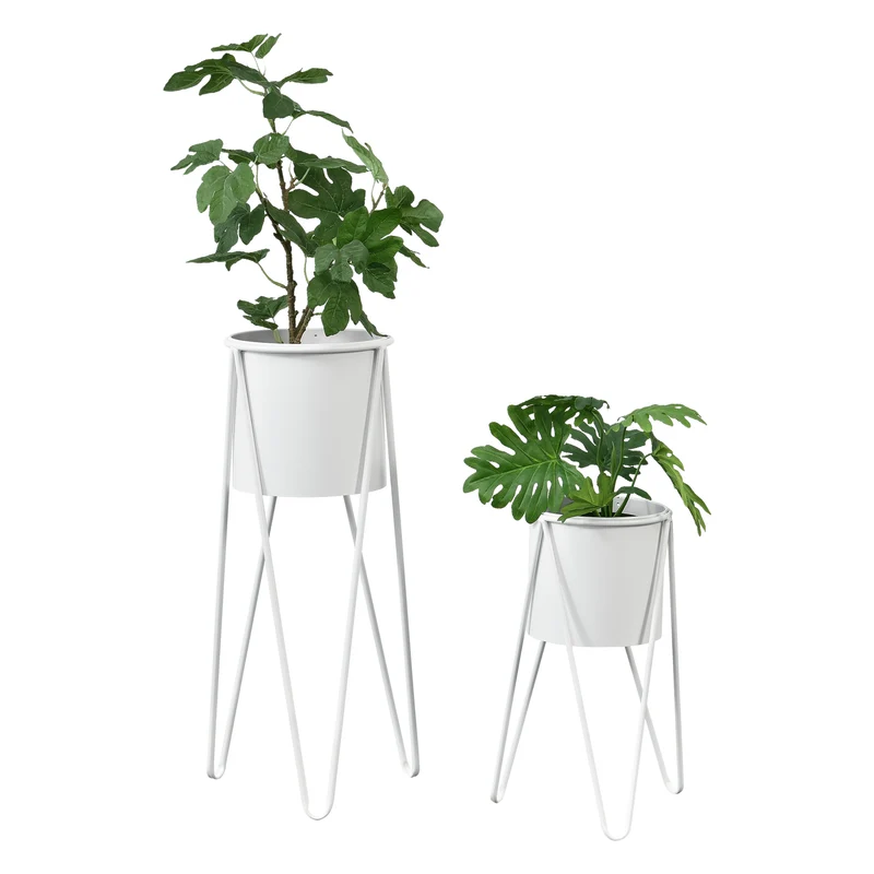 Blumenständer Hedera 2-tlg. mit Pflanztopf in verschiedenen Farben en.casa